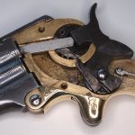 Vue sur le mécanisme nettoyé