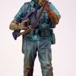 Autoportrait, "Battle innoculation" Bourg-Léopold, automne 1990, 80mm. (1998)