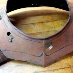 Gorgerin avec spalières avant restauration vue externe