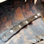 Gorgerin avec spalières avant restauration vue interne