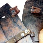 Gorgerin avec spalières avant restauration vue interne