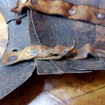 Gorgerin avec spalières avant restauration vue interne