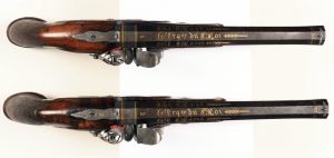 Pistolets après restauration vue de dessus