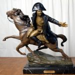 Peinture à l'huile illusionniste façon bronze patiné